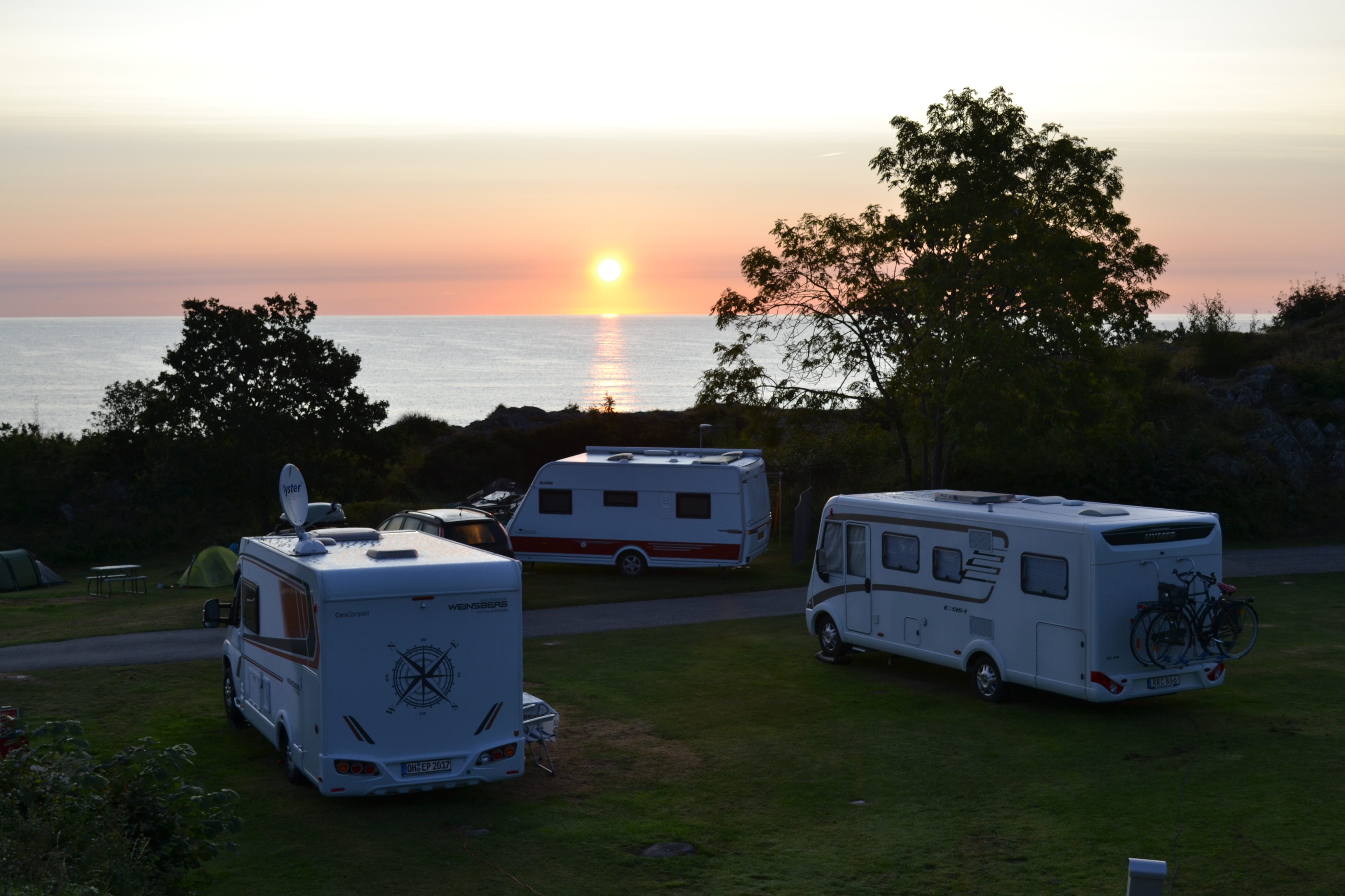Gudhjem camping bornholm camper